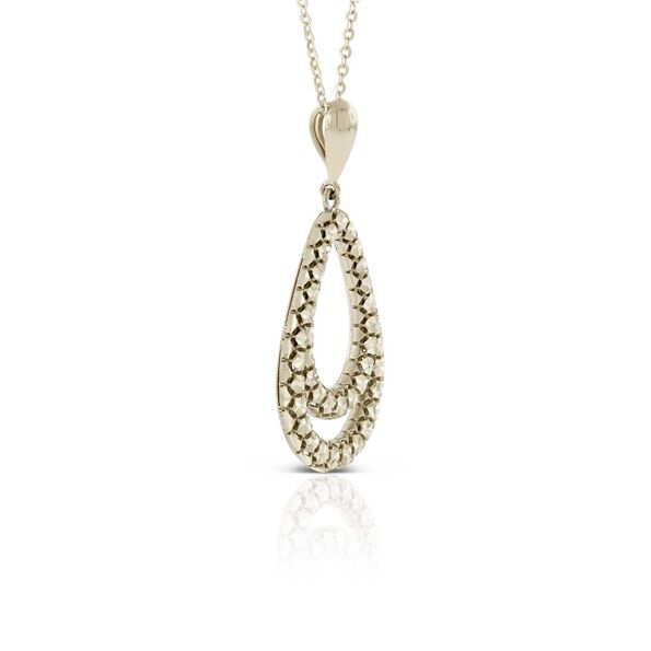Toscano Open Pear Drop Pendant 14K