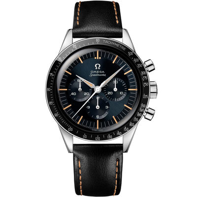 OMEGA Speedmaster First in Space Blue-Gray Dial Watch, 39.7mm