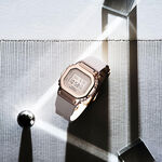 G-Shock Rose Plated Pink Strap Rectangular Watch, 43.8mm