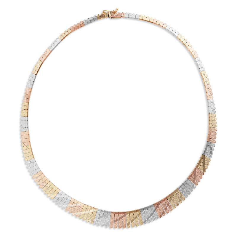Toscano Tri-Color Cleopatra Necklace, 14K image number 0