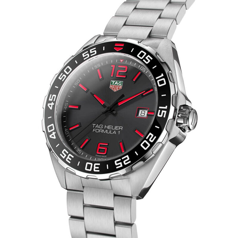 TAG Heuer Formula 1 Quartz Mens Grey Steel Watch image number 1