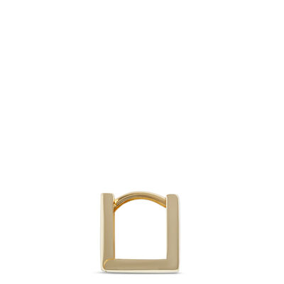 Toscano Necklace Square Hoop Earrings, 14K Yellow Gold