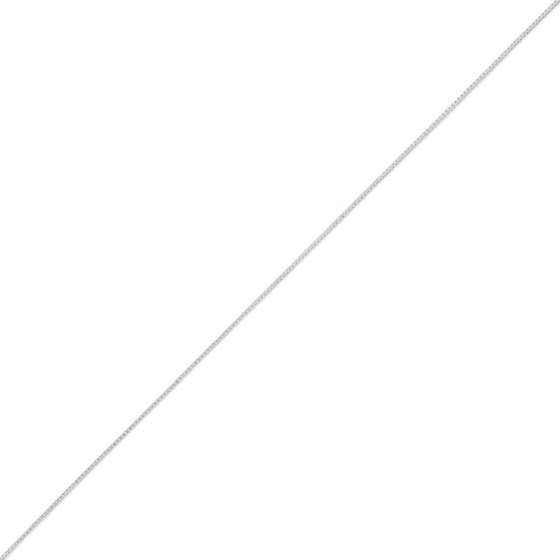 Classic 18-Inch Box Chain Necklace, 14K White Gold image number 3