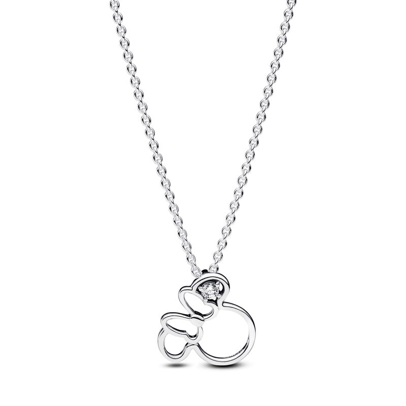 Pandora Disney Minnie Mouse Silhouette Collier Necklace image number 0