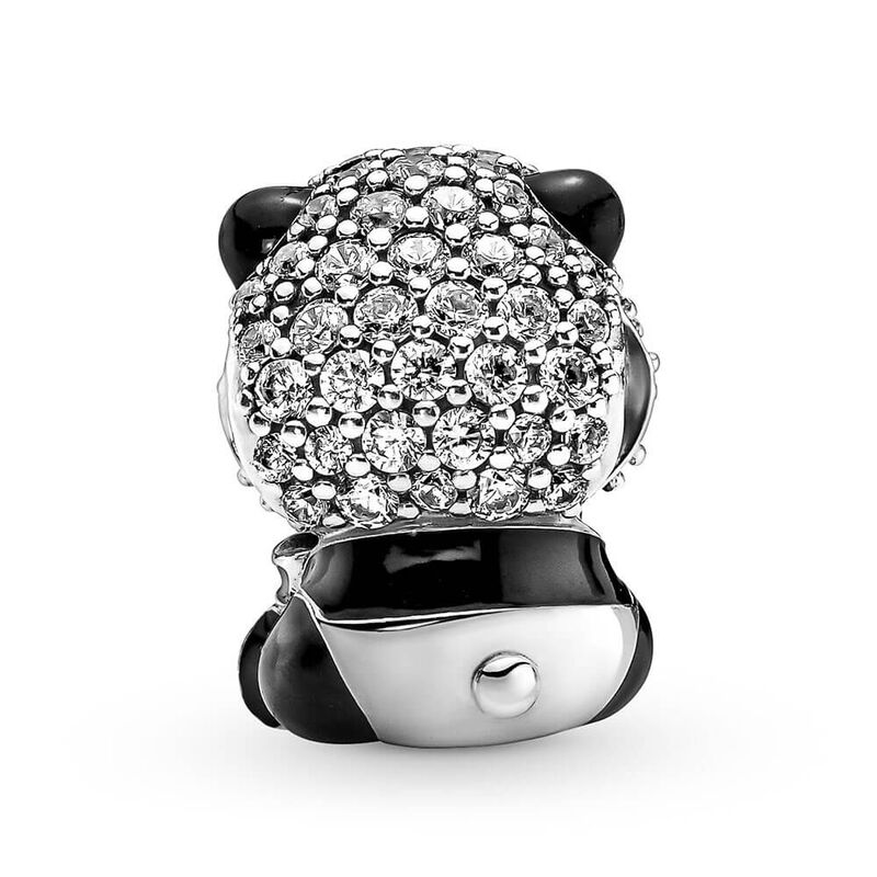 Pandora Sparkling Cute Enamel & CZ Panda Charm image number 2