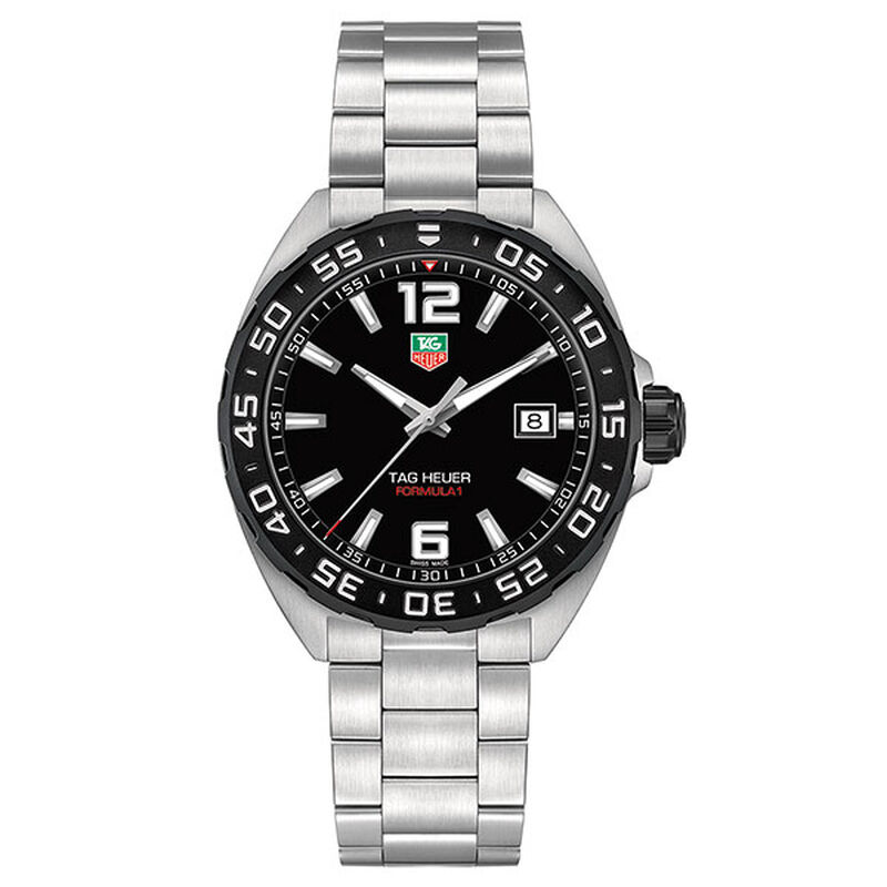 TAG Heuer Formula 1 Quartz Mens Black Steel Watch image number 3