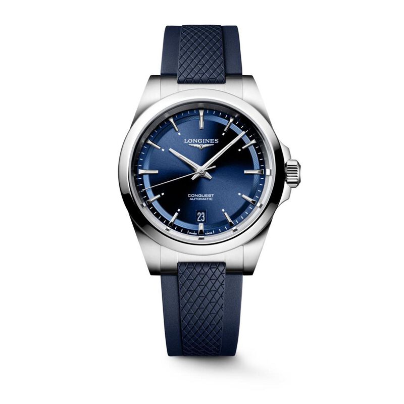 Longines Conquest Blue Dial Watch, 38mm image number 0