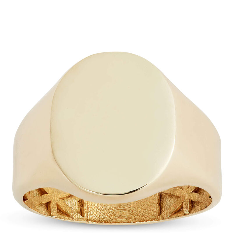 Toscano Signet Ring, 14K Yellow Gold image number 0