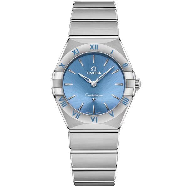 OMEGA Constellation Steel Blue Dial Watch, 28mm