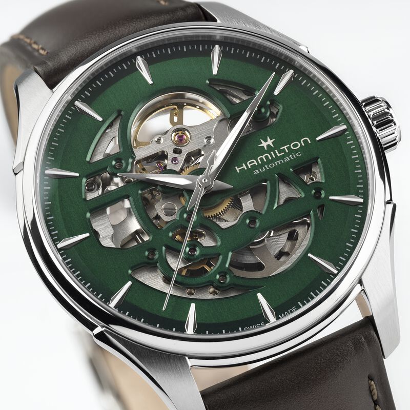 Hamilton Jazzmaster Skeleton Auto Green Dial Color, 40mm image number 2