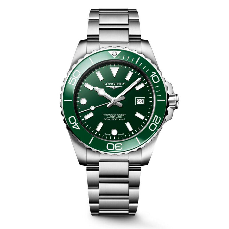 Longines Hydroconquest Green Dial Watch, 42mm image number 0
