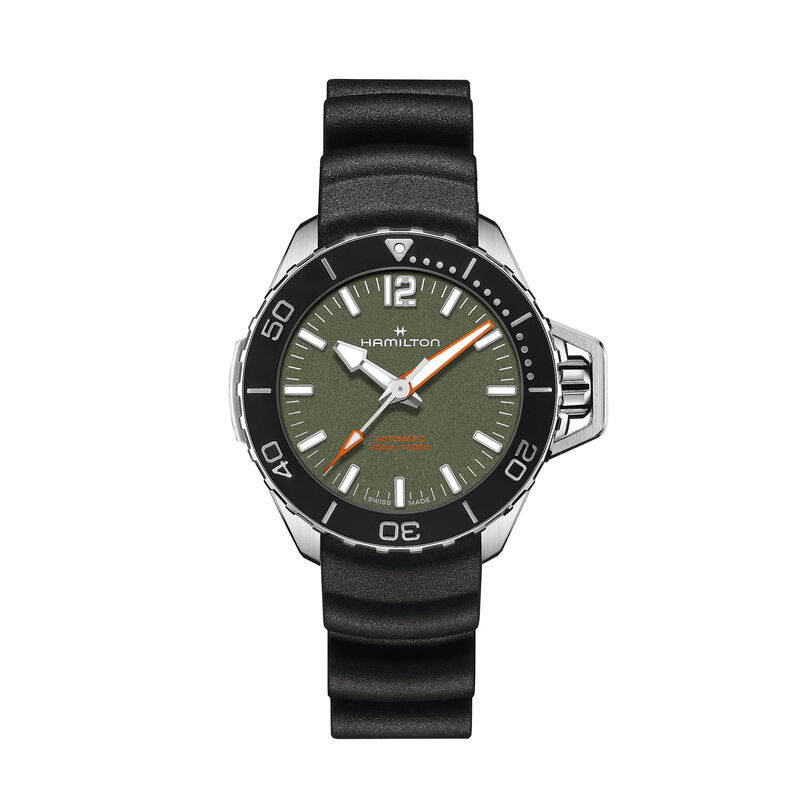 Hamilton Khaki Navy Frogman Auto Green Dial Watch, 41mm image number 0