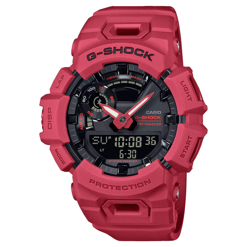 G-Shock Burning Red Black StepTracker Black Dial Watch GBA900RD-4A, 48.9mm image number 0