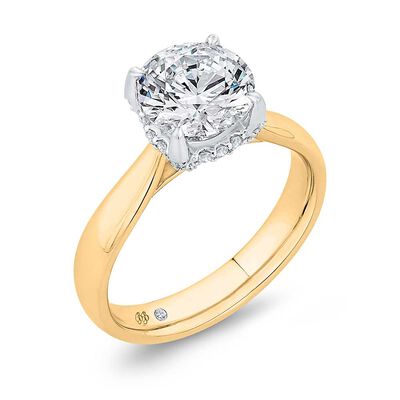 Bella Ponte Diamond Engagement Ring Setting in Platinum & 14K
