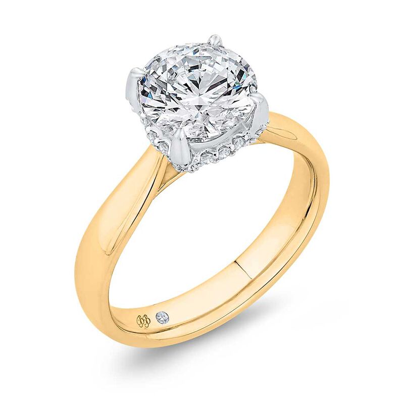 Bella Ponte Diamond Engagement Ring Setting in Platinum & 14K image number 1