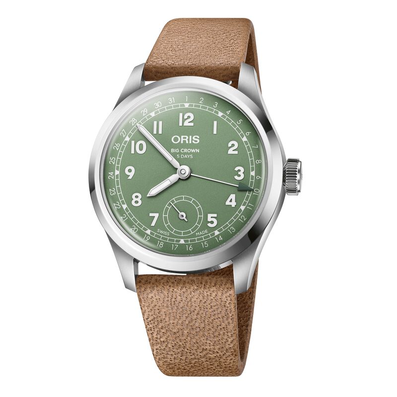 Oris Big Crown Pointer Date Calibre 403 Green Dial Watch, 40mm image number 0