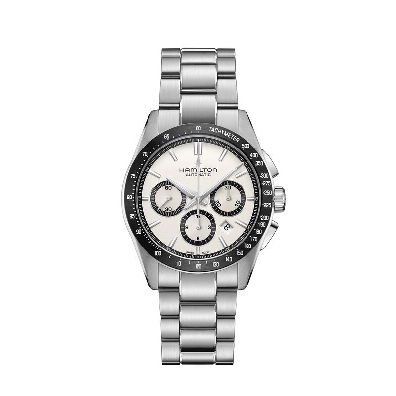 Hamilton Jazzmaster Performer Auto chrono White Dial Watch, 42mm image number 0