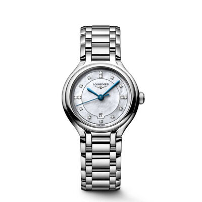 Longines Primaluna White Dial Watch, 30mm