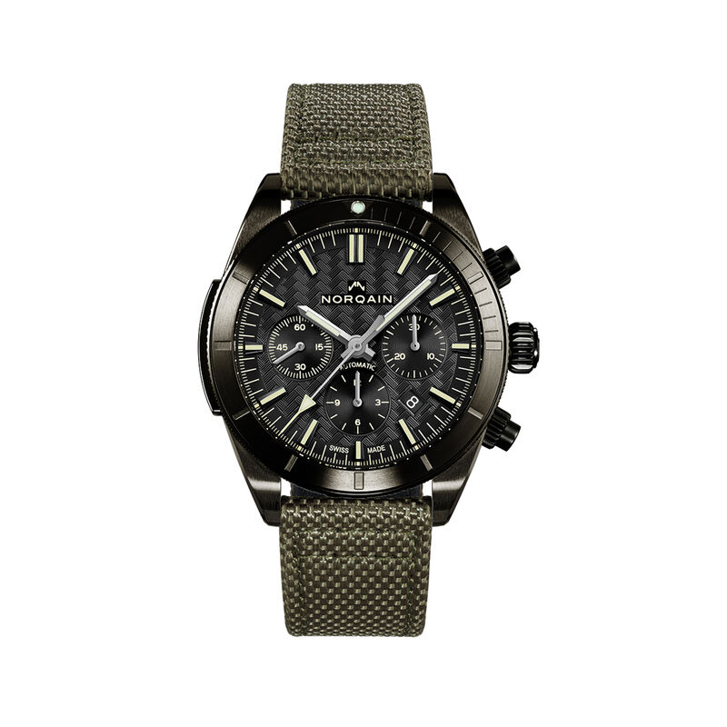 NORQAIN Adventure Sport Chrono Black Dial Watch, 44mm image number 0