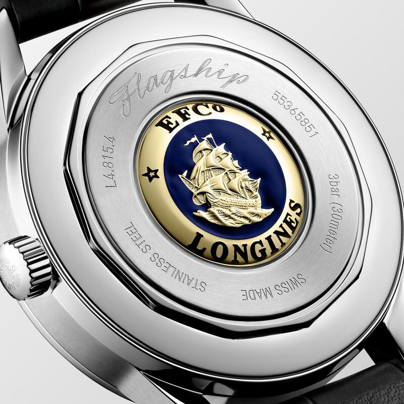 Longines Flagship Heritage Moonphase Green Dial Watch, 38.5mm image number 4