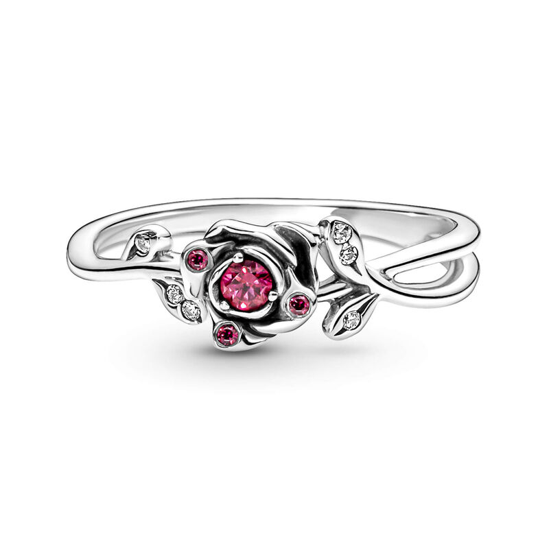 Pandora Disney Beauty and the Beast Rose CZ Ring image number 2