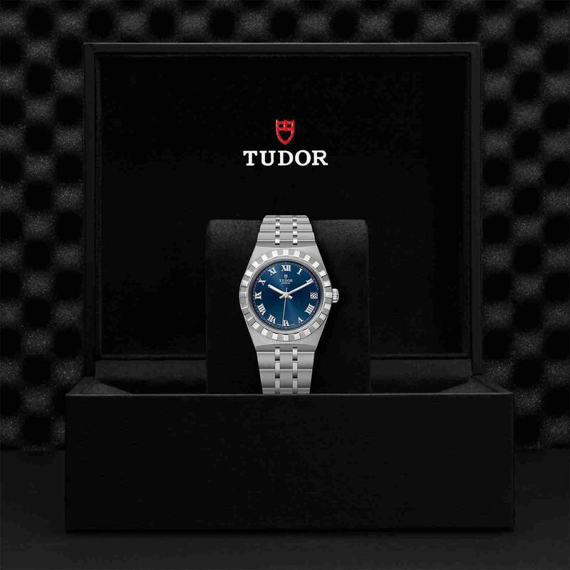 TUDOR Royal Watch Steel Case Blue Dial Steel Bracelet, 34mm image number 2