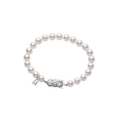 Mikimoto Akoya Cultured Pearl Bracelet, 18K White Gold