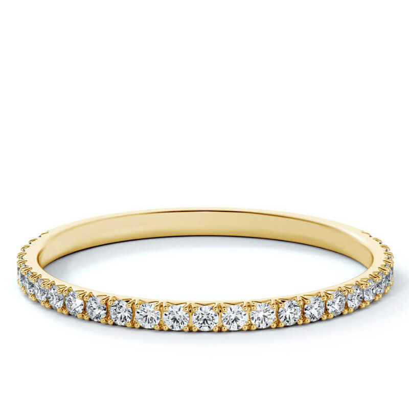 De Beers Forevermark Bridal French Pavé Diamond Band 18K image number 0