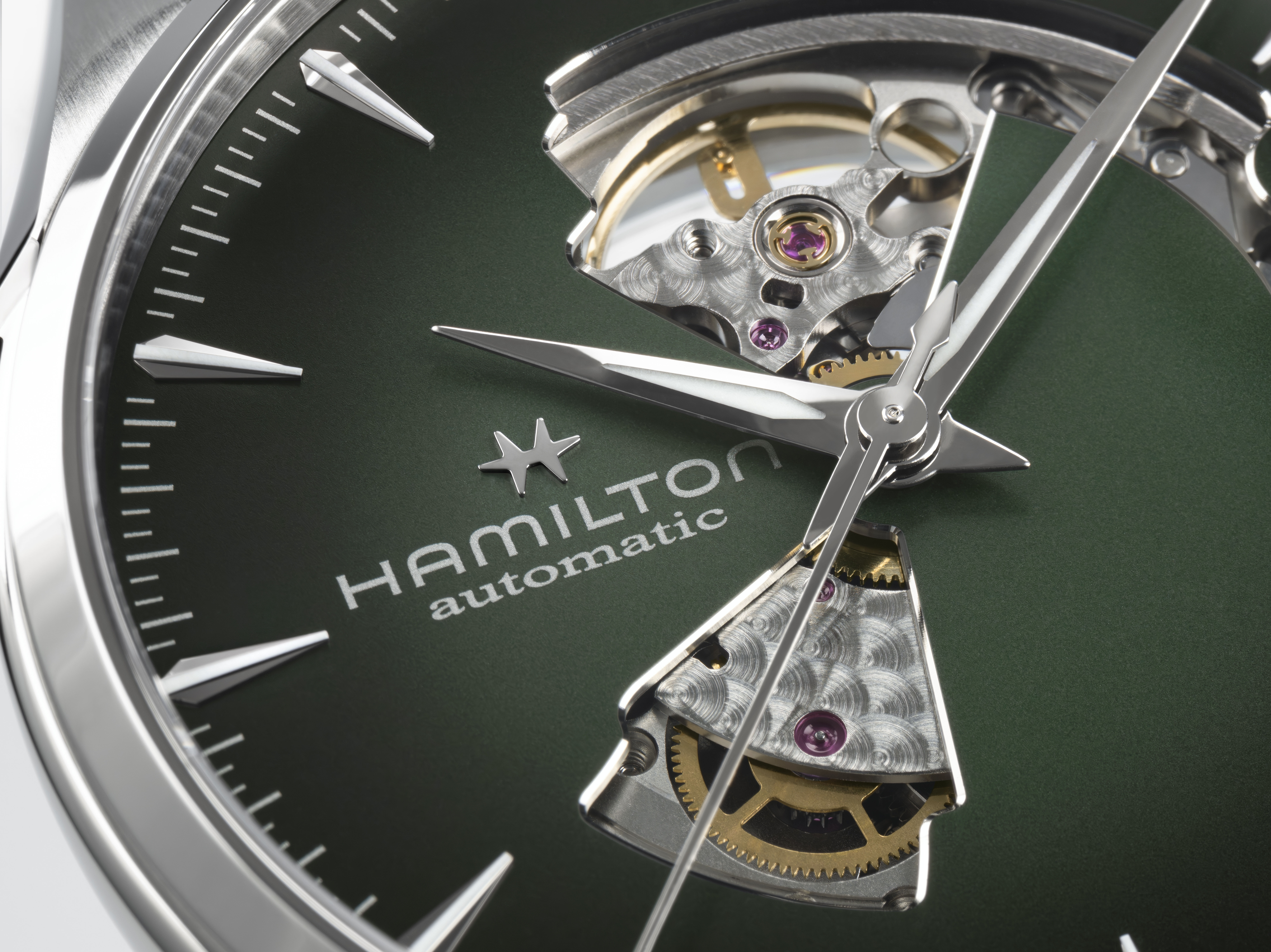 Hamilton Jazzmaster Open Heart Auto Green Dial Watch, 42mm