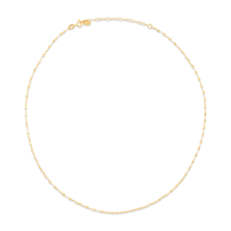 Classic 18-Inch Singapore Chain Necklace, 14K Yellow Gold image number 2