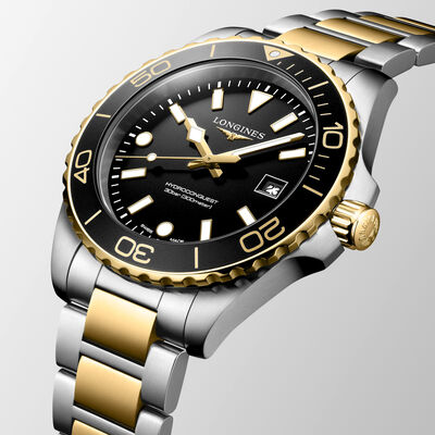 Longines Hydroconquest Black Dial Watch, 42mm