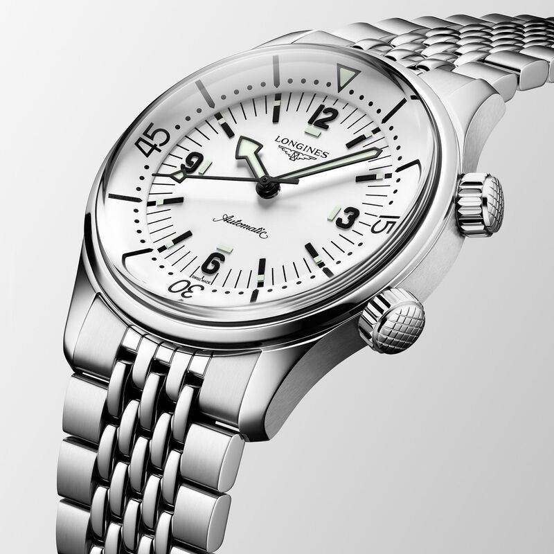 Longines Legend Diver White Dial Watch, 39mm image number 2