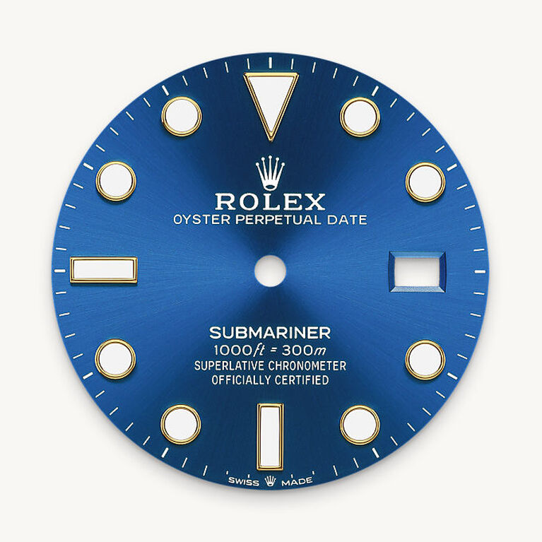 rolex submariner in yellow rolesor - combination of oystersteel and yellow gold, m126613lb-0002 - royal blue dial - ben bridge