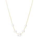 Mikimoto Akoya Cultured Pearl Stations Necklace 18K
