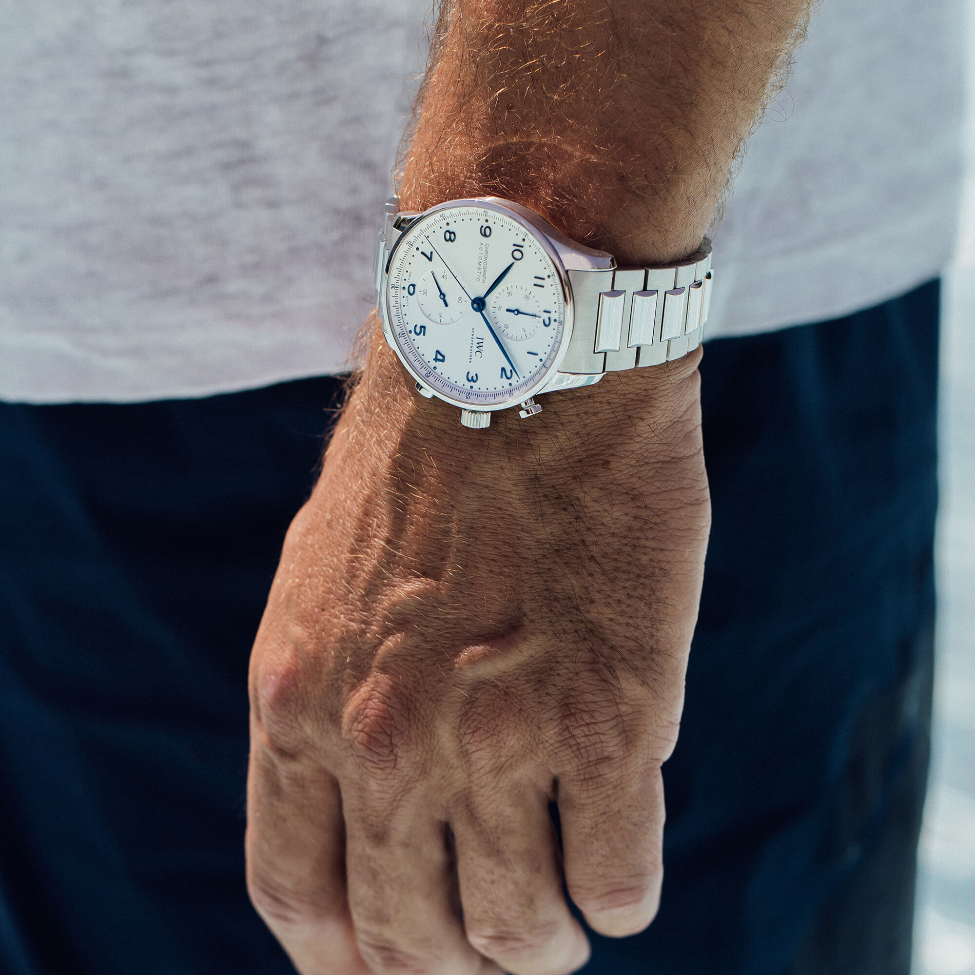 IWC Portugieser Chronograph Silver Dial Watch, 41mm