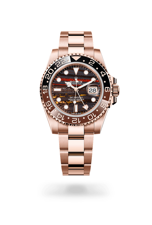 rolex gmt-master ii in 18 ct everose gold, m126715chnr-0002 - ben bridge