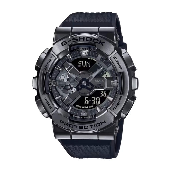 G-Shock Analog-Digital Watch Black Dial Black Resin Band, 51.9mm