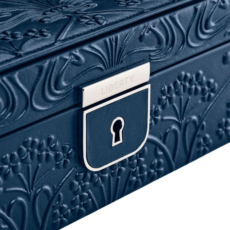 WOLF X LIBERTY All Over Ianthe Medium Jewelry Box - Navy image number 4