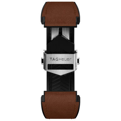 TAG Heuer Connected Calibre E4 45mm Brown Leather Watch Strap