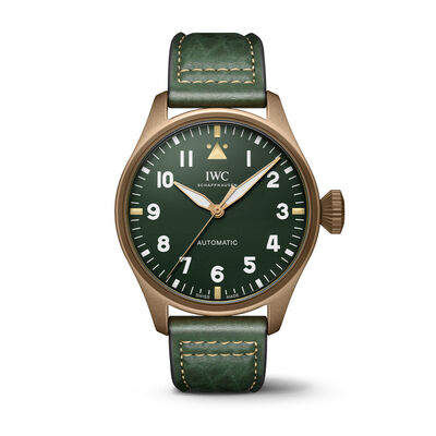 Pre-Owned IWC Big Pilot&rsquo;s Spitfire Green Dial Watch, 43mm