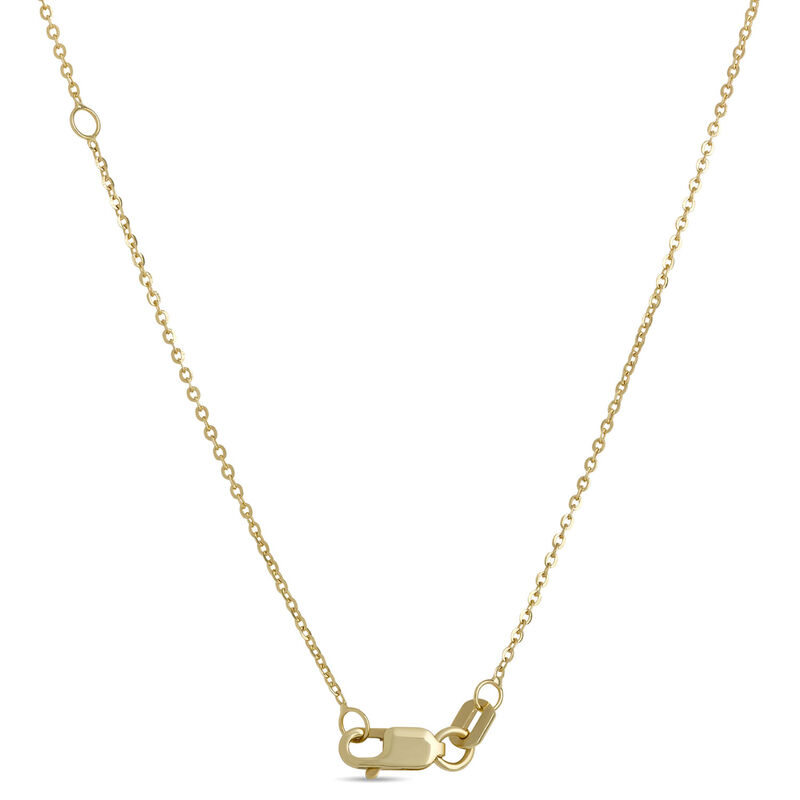 Classic Round Diamond Pendant, ⅔ Carat Total Weight, 14K Yellow Gold image number 2