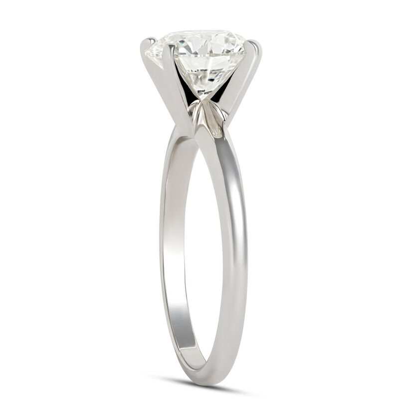 Ikuma Diamond Solitaire Engagement Ring 14K White Gold image number 1