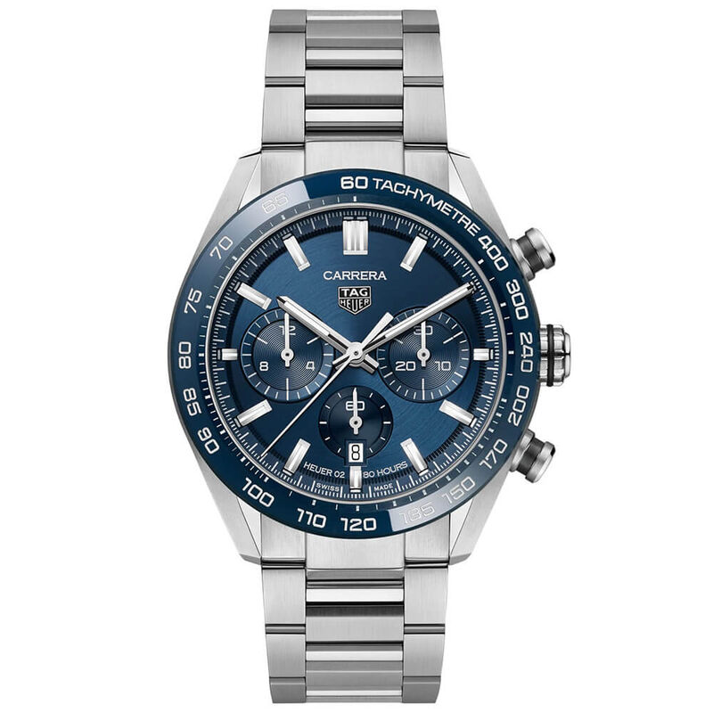 TAG Heuer Carrera Heuer 02 Automatic Mens Blue Steel Watch image number 1
