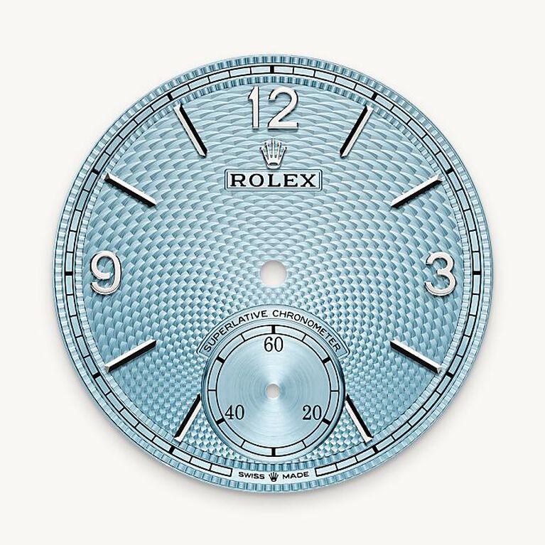 rolex 1908 in platinum, m52506-0003 - ice-blue dial - ben bridge