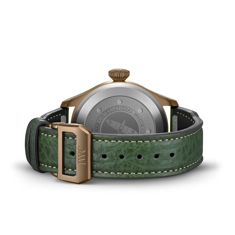 Pre-Owned IWC Big Pilot&rsquo;s Spitfire Green Dial Watch, 43mm image number 3