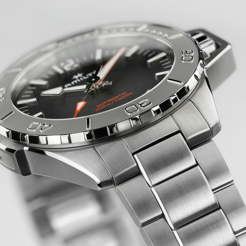 Hamilton Khaki Navy Frogman Auto Black Dial Watch, 46mm image number 3