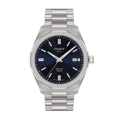TISSOT PRC 100 Blue Dial Watch, 39mm
