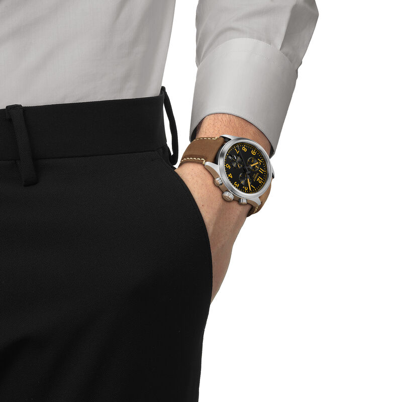 TISSOT Chrono L Black Dial Watch, 42mm image number 3