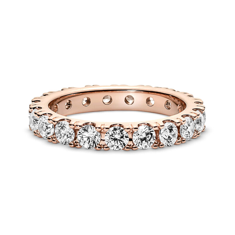 Pandora Sparkling Clear CZ Row Eternity Ring image number 3