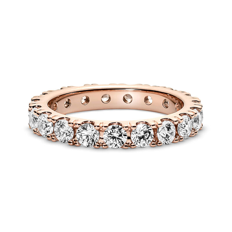Pandora Sparkling Clear CZ Row Eternity Ring image number 2